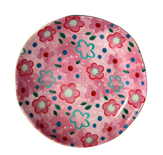 Carla Dinnage - Foxy Flower Pink Salad Bowl