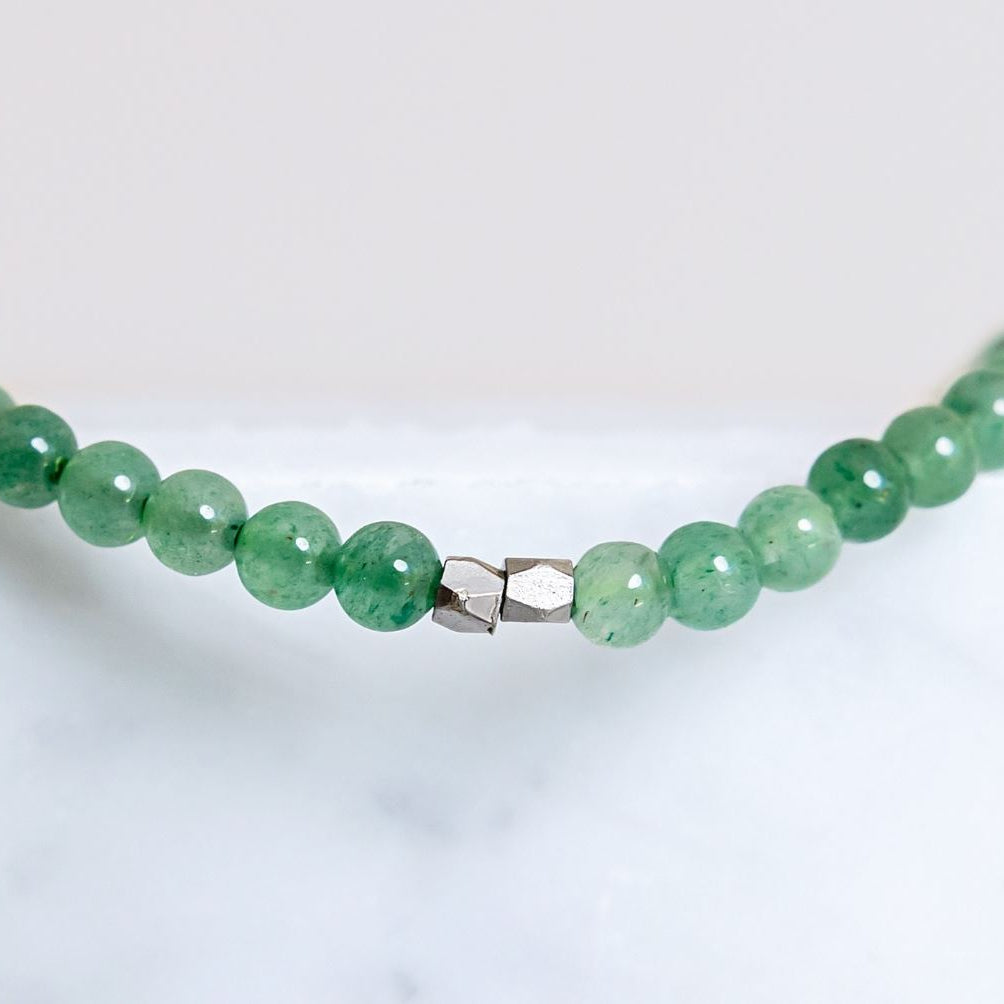 Bramble Bay - Natural Stone Wrap Bracelets - Green Aventurine