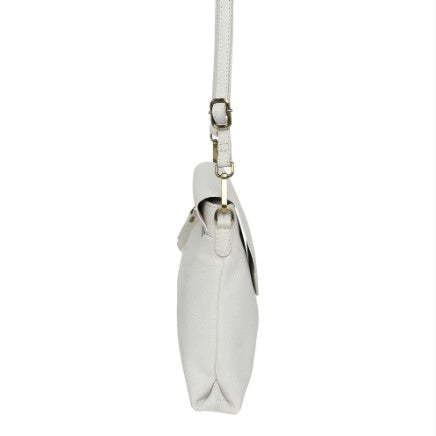 Cosgrove & Co Ingrid Vivid White Sneaker Bag – Pebble Leather Crossbody