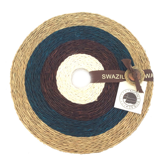 FairtradeHandmadeSwaziPlacematTeal