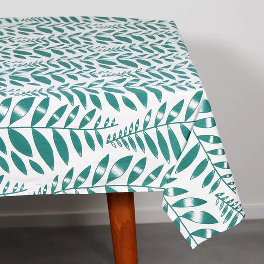 Tablecloth - Screen Print, Chada Leaves