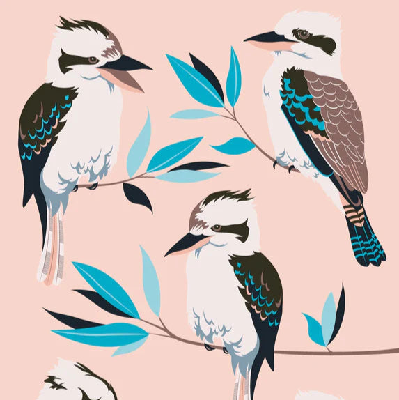 Tea Towel 100% Cotton - Kookaburra