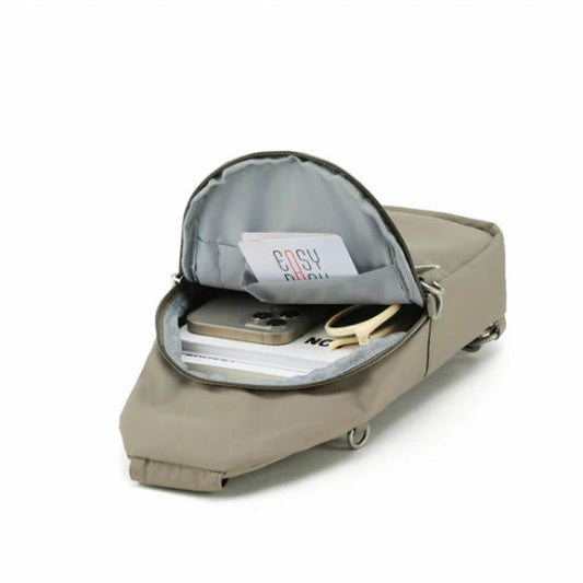 Tosca Anti - Theft Slinger Bag Taupe