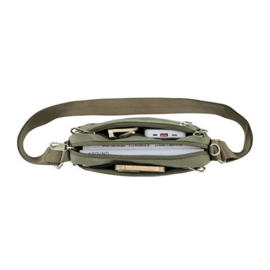 Tosca Anti Theft Cross Body Bag - Khaki