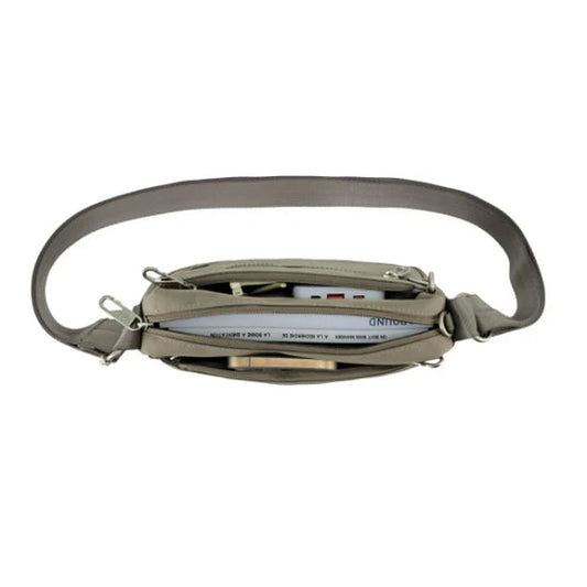 Tosca Anti Theft Cross Body Bag - Taupe