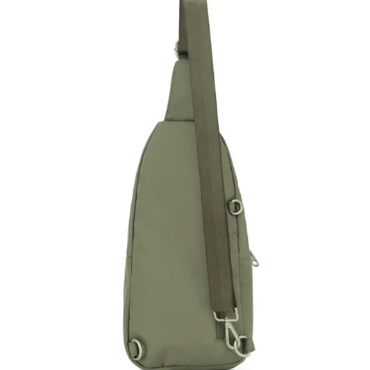 Tosca Anti theft slinger Bag Khaki back
