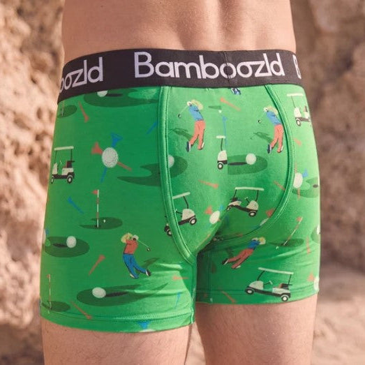 Bamboozld Men's Bamboo Trunks - Born to Bogey