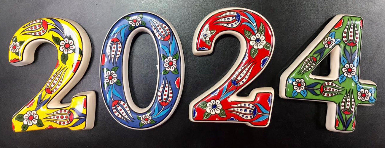 Ceramic Turkish House Numbers