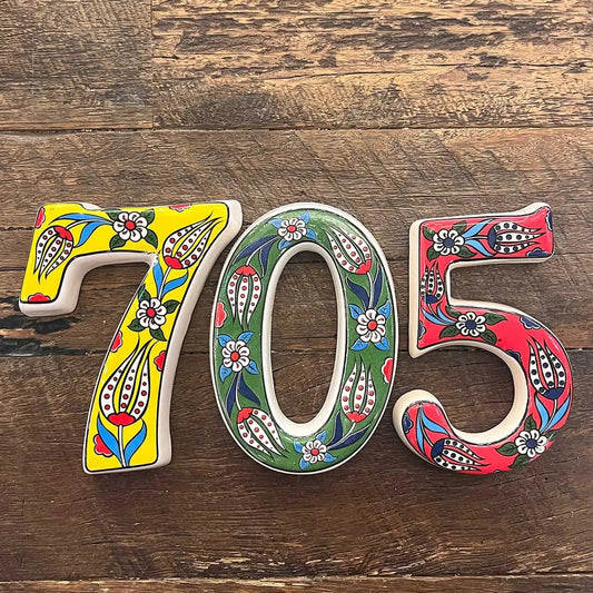 Ceramic Turkish House Numbers