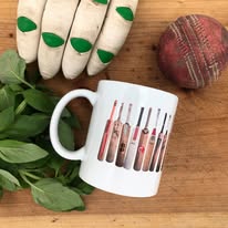 Coffee Mug - Vintage Cricket Bats