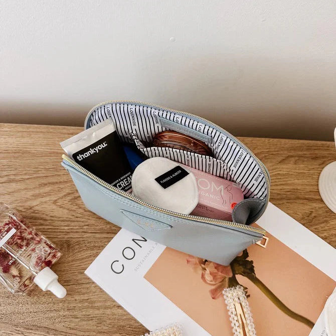 Louenhide Greta Dusty Blue Makeup Bag