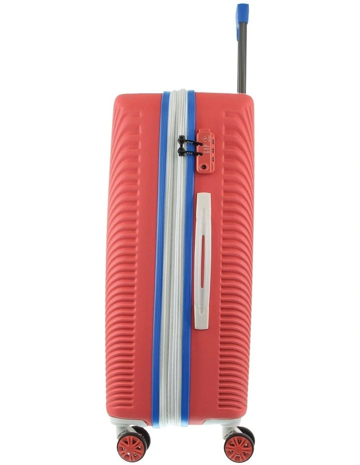 Gap Stripe Medium Suitcase - Hard Shell Luggage with TSA Lock and 360° Double Wheels."
