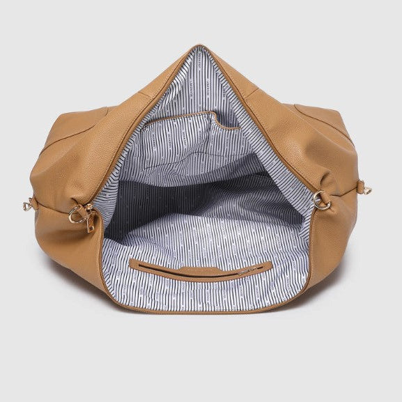 Louenhide - Alexis Stripe Weekender Travel Bag - Camel Stripe