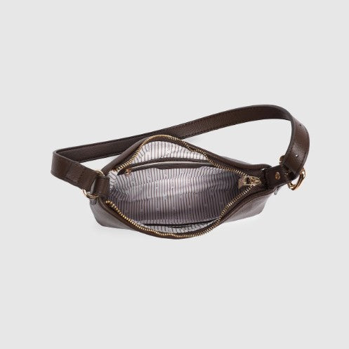 Louenhide Amelia Chocolate Shoulder Bag – Vegan Leather Minimalist Bag