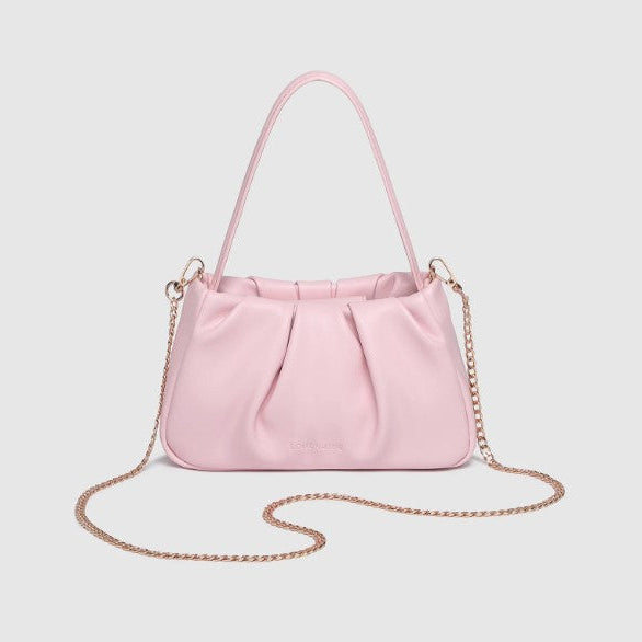 Louenhide Uma Pink Handbag – Vegan Leather Mini Top Handle Bag