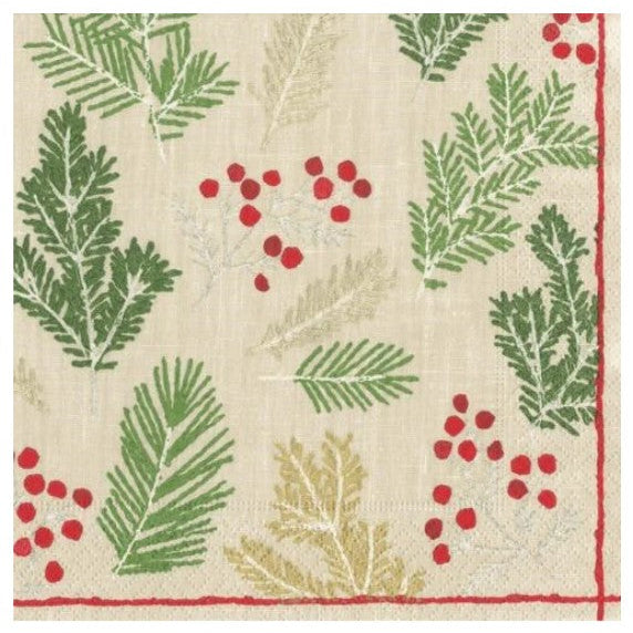 Christmas Paper Napkins – Colourful & Festive - Sprigs and Berries