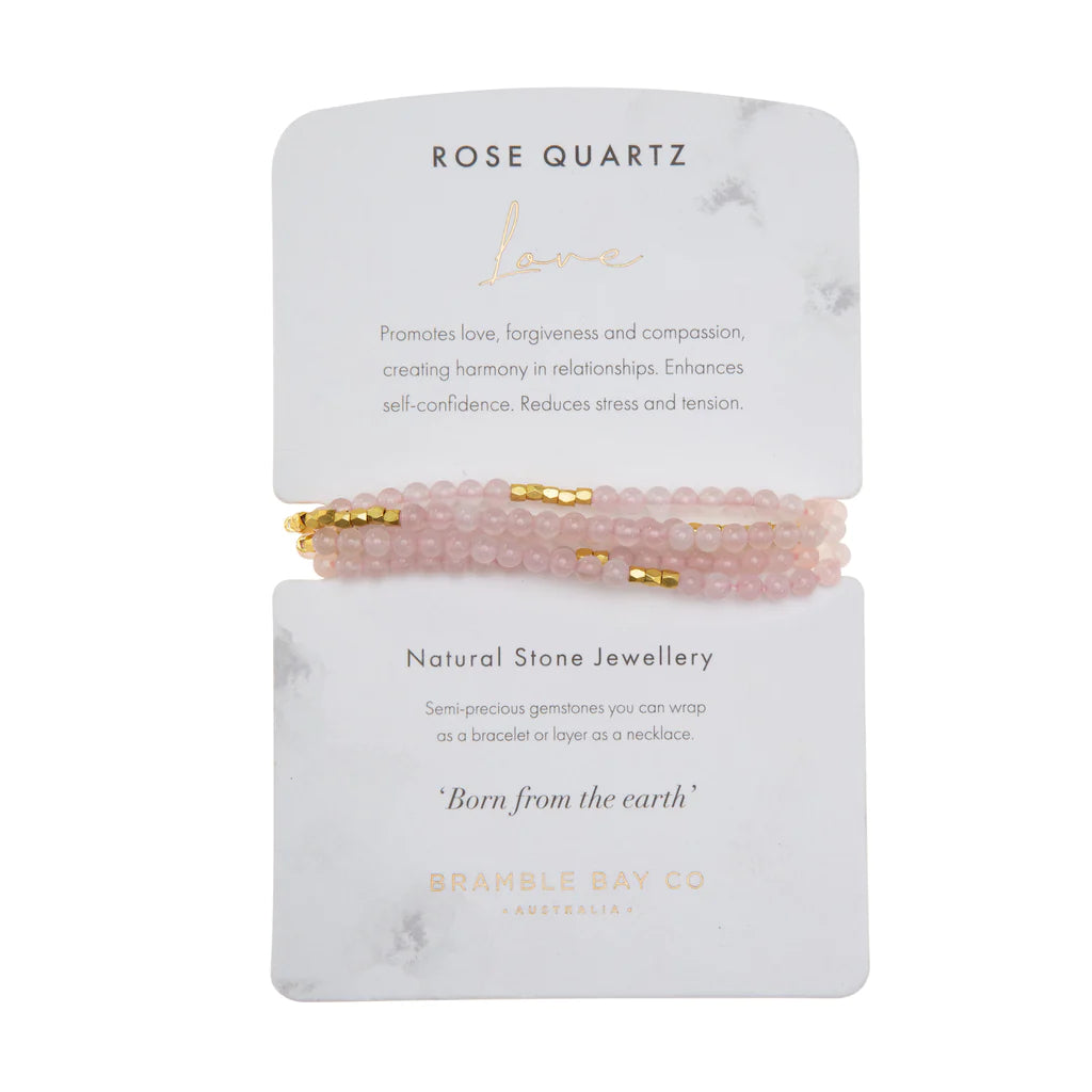 rosequartzwrapbracelet