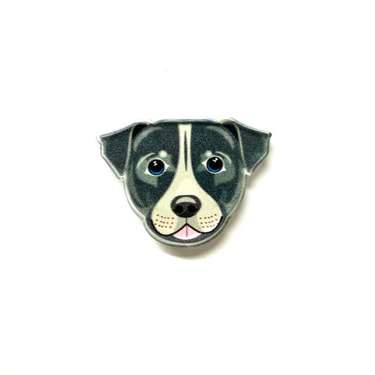 Staffie Pin Brooch – Eco-Friendly Recycled Acrylic