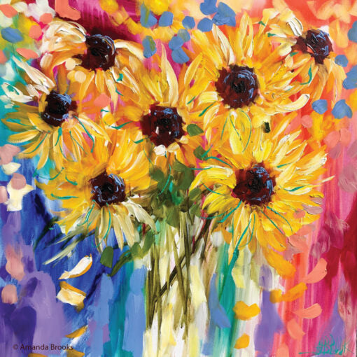 Placemats and Coasters - Amanda Brooks Sunflowers