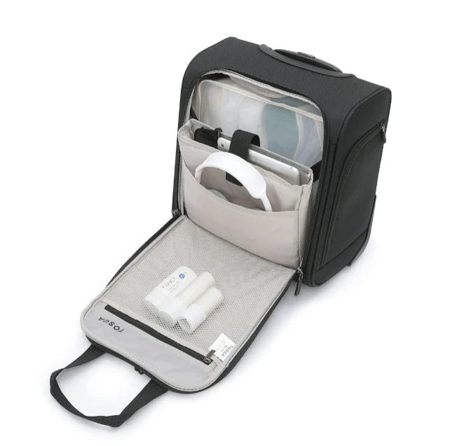 TOSCA So Lite Under Seat Carry On | Lightweight & Airline-Friendly - Black - 38cm