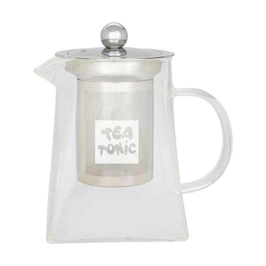 Tea Tonic Square Glass Tea Pot