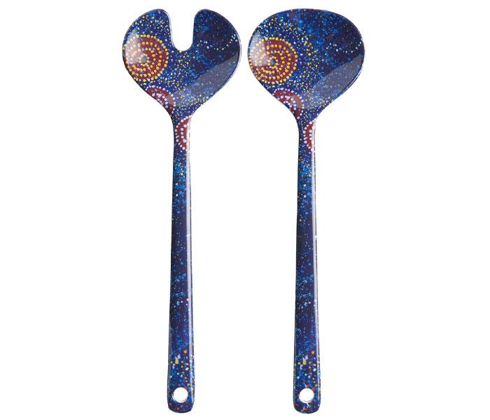 Aboriginal Art Salad Servers - Alma Granites