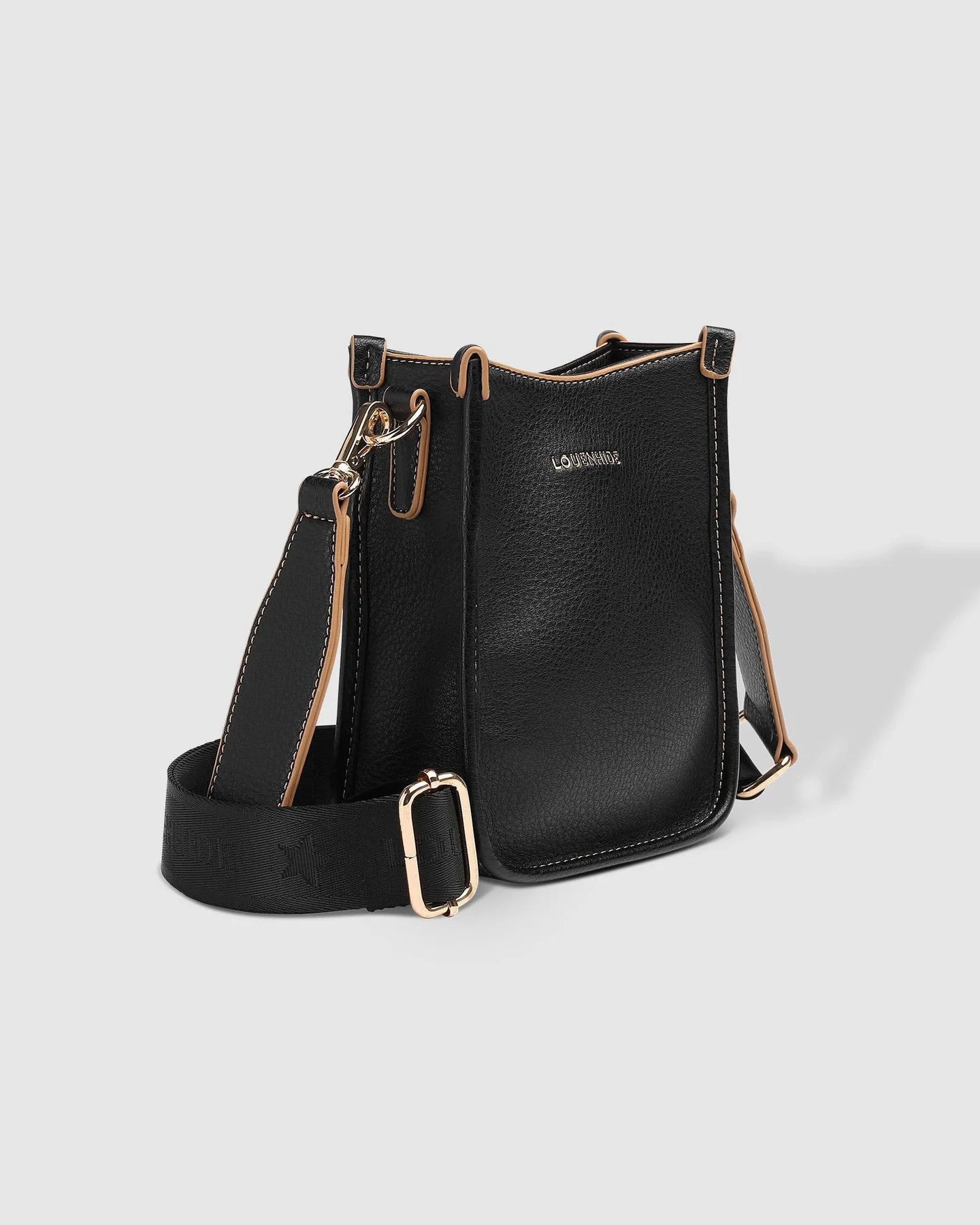 Louenhide Parker Black Phone Crossbody Bag