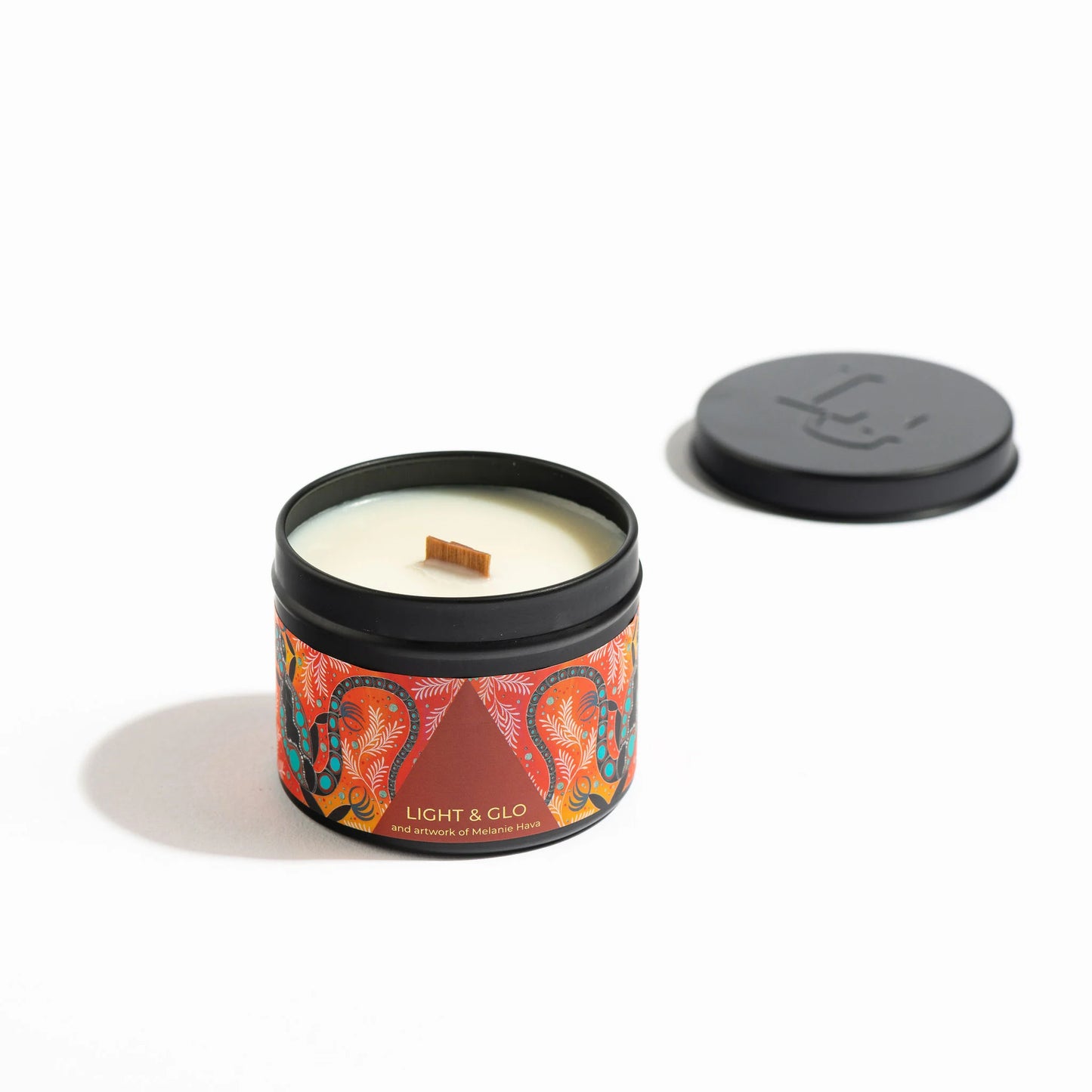 Travel Candle in tin Red Earth