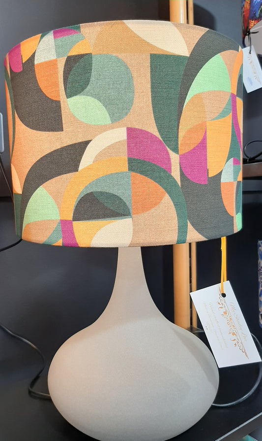 My Shadey Love Lamp - Circles in Taupe