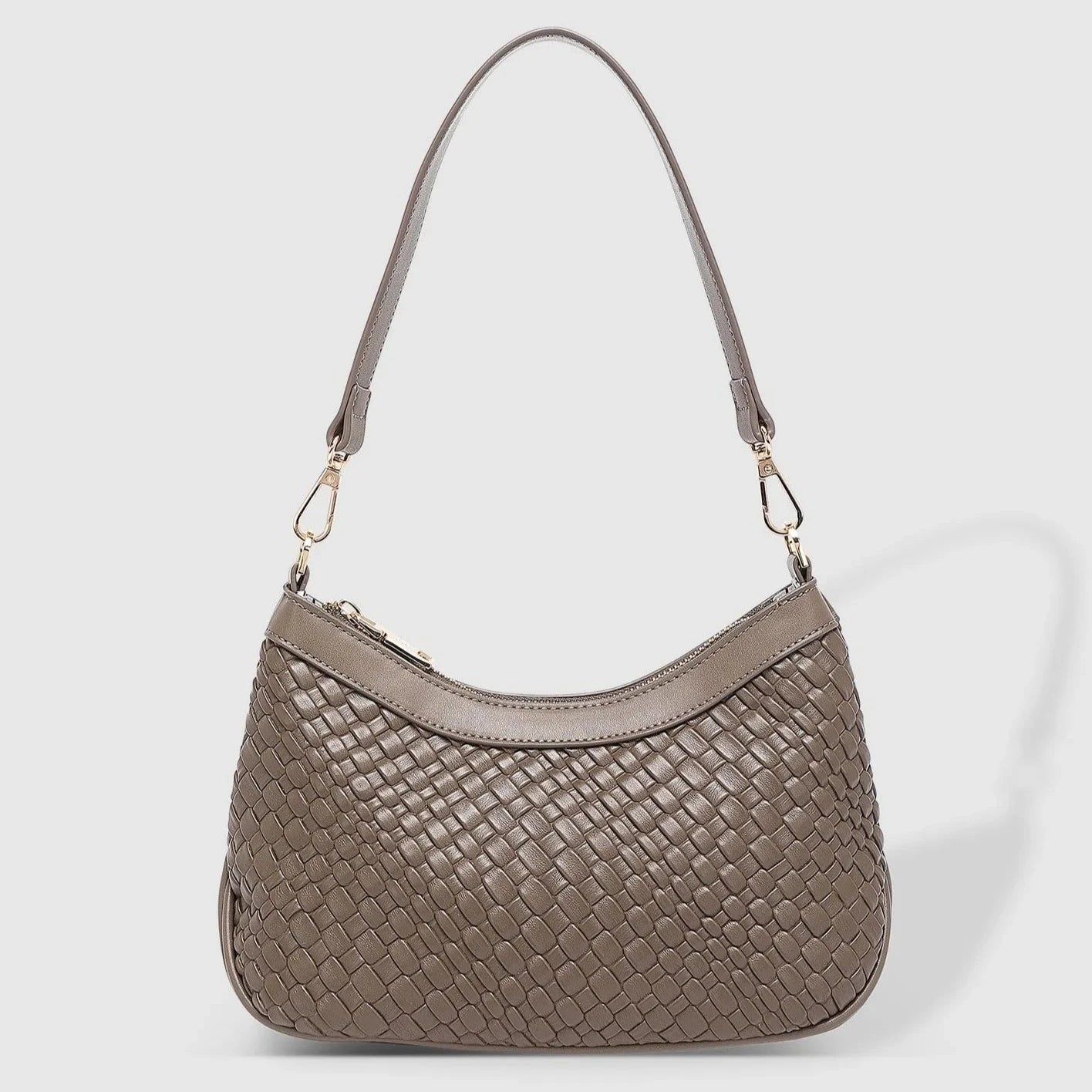 Louenhide Lucia Chocolate Woven Shoulder Bag