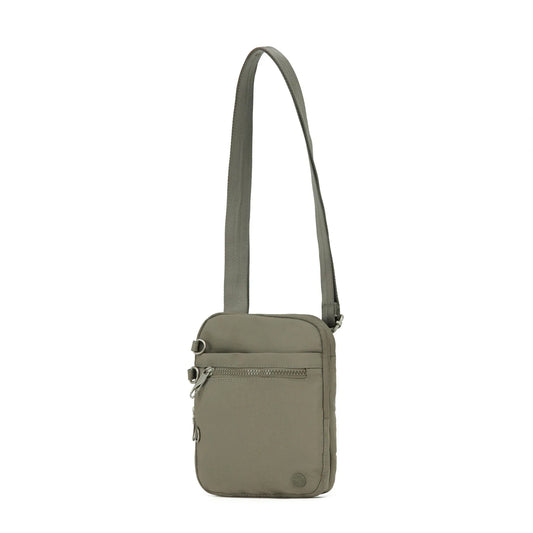 Anti-Theft Cross Body Shoulder Bag - Taupe