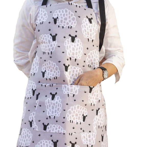 Grey sheep heavy drill cotton apron