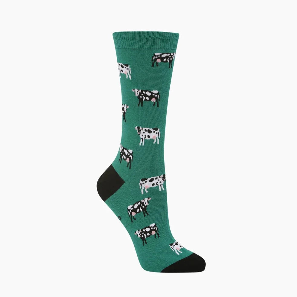 Green Cow Socks