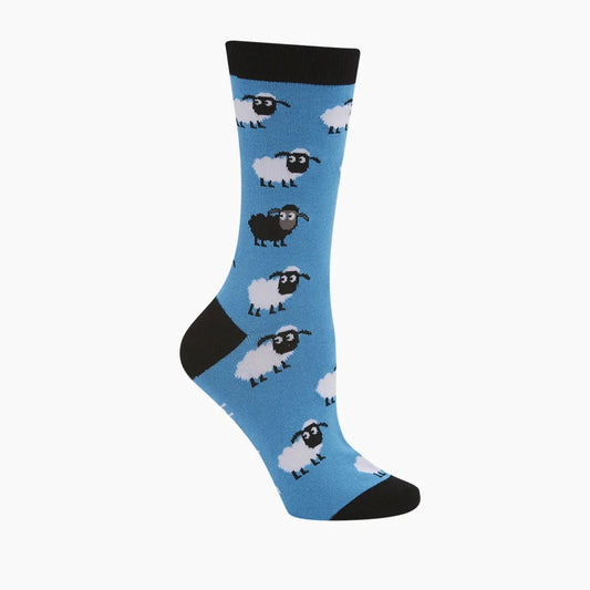 Blue sheep socks