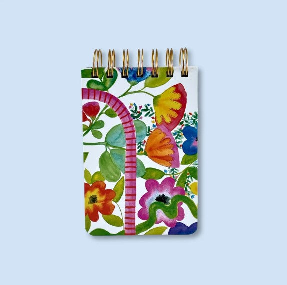 Gold Spiral Notebook A6 – Pathways by Kim Miatke