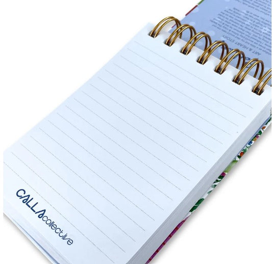 Gold Spiral Notebook A6 – Pathways by Kim Miatke