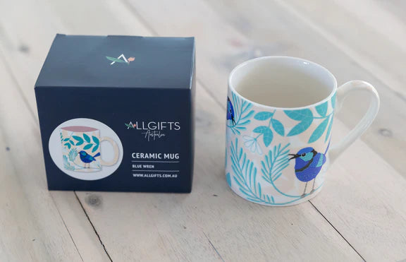 Ceramic Mug Blue Wren
