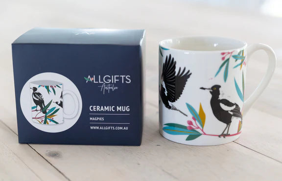 Ceramic Mug Magpie Design