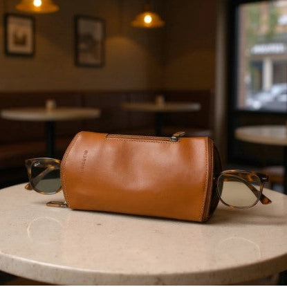 Cosgrove Double Glasses Case – Leather Travel Eyewear Holder