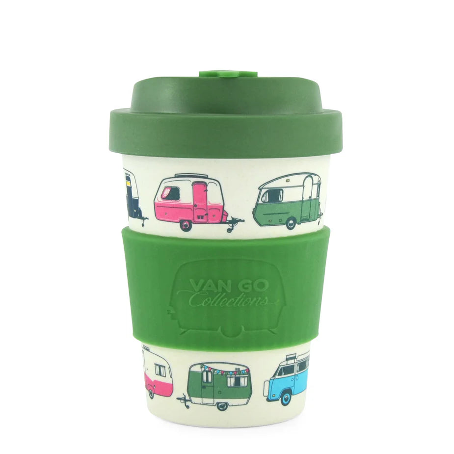 Van Go Collections Bamboo Travel Mug - Eco-Friendly Reusable Coffee Cup with Bamboo Lid."