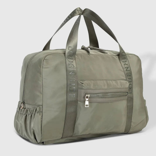 Louenhide Jenn Nylon Travel Bag Khaki