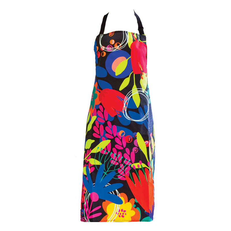 Designer Kitchen Apron by Jennie Riley - Durable and Stain-Resistant with Adjustable Neck-Strap."