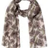 Pure Silk Scarf - Purple Poppies
