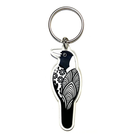 Smyle Designs - Keyring - Magpie
