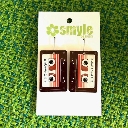 Earrings - Cassette Tapes