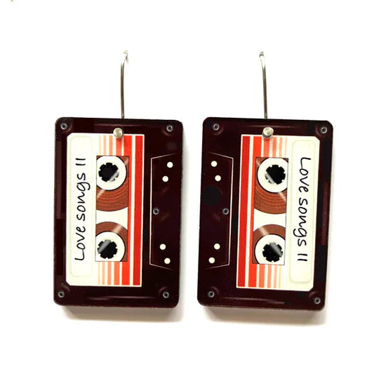 Earrings - Cassette Tapes