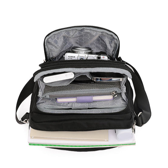 Tosca Anti Theft Shoulder Bag - Black
