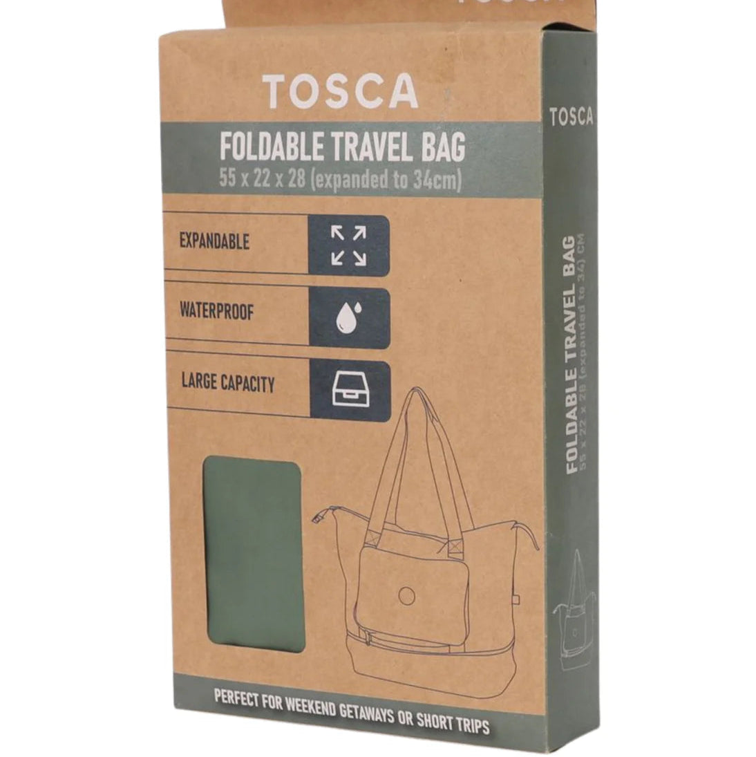 Foldable waterproof travel tote box
