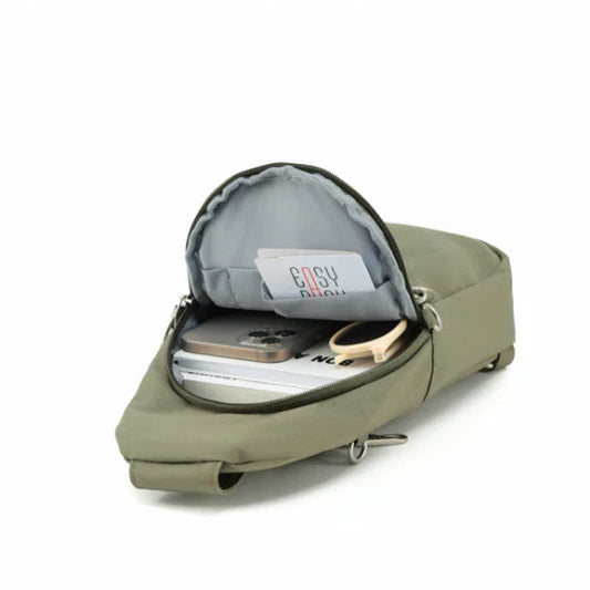 Tosca Anti theft slinger Bag Khaki