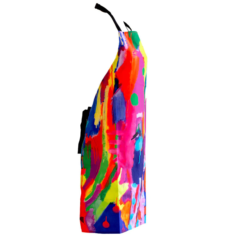 Designer Kitchen Apron by Jennie Riley - Durable and Stain-Resistant with Adjustable Neck-Strap."